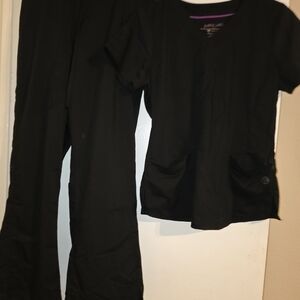 Black Scrub Set